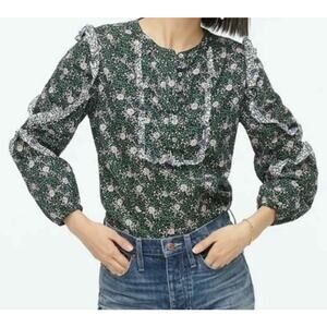 J. Crew x Liberty Franklyn Floral Ruffle Sleeve Blouse (XS)